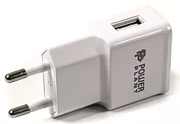 Сетевое зарядное устройство PowerPlant 2.1a home charger white (SC230136)