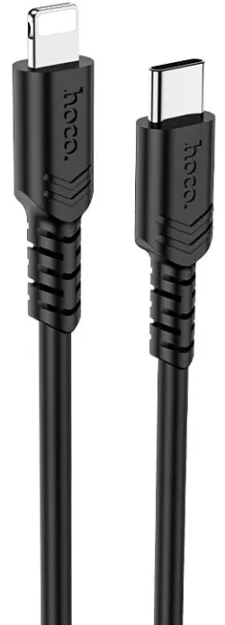 Кабель Hoco X62 Fortune USB Type-C - Lightning 20w 3a 1м PD сable Black - фото 1