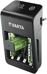 Зарядний пристрій Varta LCD PLUG CHARGER + 4xAA 2100 mAh NI-MH - мініатюра 2