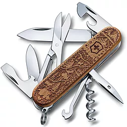Мультитул Victorinox Climber Wood Swiss Spirit SE 2021 (1.3701.63L21) - фото Мультитул Victorinox Climber Wood Swiss Spirit SE 2021 (1.3701.63L21)