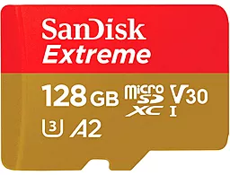Карта пам'яті SanDisk 128 GB microSDXC UHS-I U3 V30 A2 Extreme (SDSQXAA-128G-GN6MN)