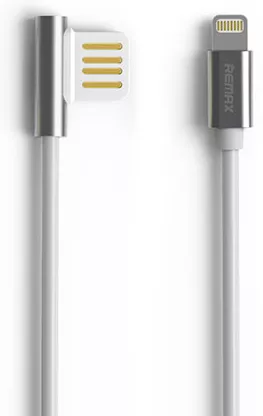 Кабель Remax Emperor USB-A - Lightning 12w 2.4a 1м cable Silver (RC-054i) - фото 1
