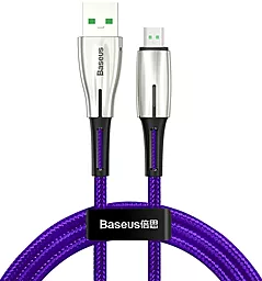Кабель USB Baseus Waterdrop 4A 2M micro USB Cable Purple (CAMRD-C05)