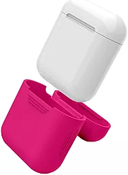 Силиконовый чехол и ремешок для Apple Airpods Pink - миниатюра 5