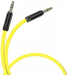 Аудио кабель Hoco AUX mini Jack 3.5mm M/M Cable 2 м yellow - миниатюра 4