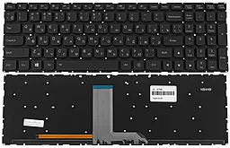 Клавіатура для ноутбуку Lenovo IdeaPad 700-15ISK, 700-17ISK з підсвіткою клавіш без рамки Black