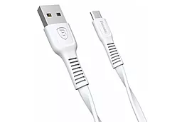USB Кабель Baseus Tough micro USB Cable White (CAMZY-B02) - мініатюра 2