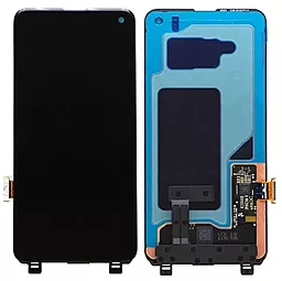 Дисплей Samsung Galaxy S10 G973 з тачскріном, original PRC, Prism Black