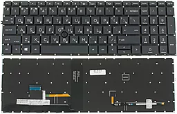 Клавиатура для ноутбука HP EliteBook 850 G7, 855 G7 с подсветкой клавиш без рамки с джойстиком Black