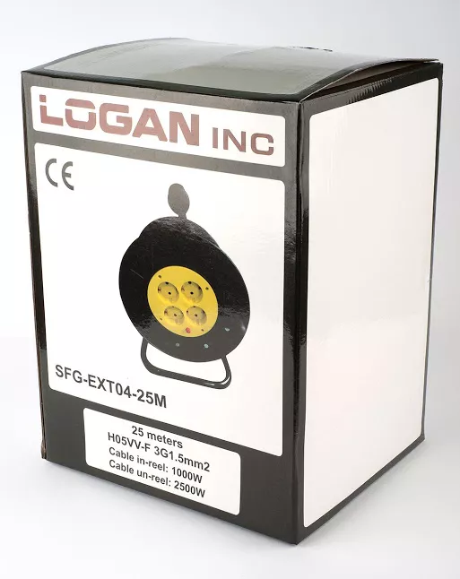 Сетевой фильтр (удлинитель) Logan SFG-EXTO4-25M чёрный - фото 3