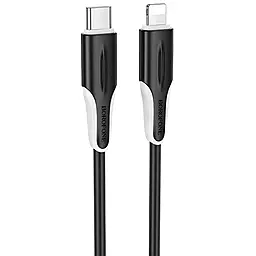 Кабель Borofone BX119 USB Type-C - Lightning 27w 3a 1м PD сable black - фото Кабель Borofone BX119 USB Type-C - Lightning 27w 3a 1м PD сable black