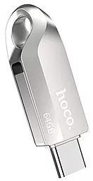 Флешка Hoco UD8 Smart Type-C USB drive 64Gb Silver - фото Флешка Hoco UD8 Smart Type-C USB drive 64Gb Silver