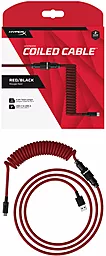 Кабель HyperX USB-A - Type-C 12w 2.4a 1.37м cable Red/Black (6J677aA) - миниатюра 7 Кабель HyperX USB-A - Type-C 12w 2.4a 1.37м cable Red/Black (6J677aA) - миниатюра 7