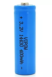 Аккумулятор ViPow IFR14430 400mAh 3.2V LiFePO4 TipTop Blue - фото Аккумулятор ViPow IFR14430 400mAh 3.2V LiFePO4 TipTop Blue