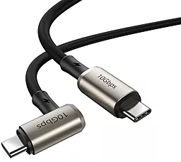 Мультимедийный кабель Baseus Hammer USB3.1 Type-C - Type-C cable 100w 5a 1.5м 10gbps data cable Black (CATPN-01) - фото Мультимедийный кабель Baseus Hammer USB3.1 Type-C - Type-C cable 100w 5a 1.5м 10gbps data cable Black (CATPN-01)