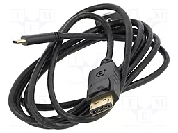 Відеокабель Cablexpert USB Type-C - DisplayPort v1.2 4k 60hz 2m black (A-CM-DPM-01) - мініатюра 2