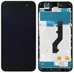 Дисплей ZTE Blade A520 (BA520) с тачскрином и рамкой, оригинал, Black