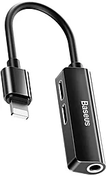 Аудио-переходник Baseus L52 3in1 Lightning Sound+Charge Adapter Black (CALL52-01)