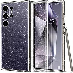 Чехол Spigen Liquid Crystal Glitter для Samsung Galaxy S24 Ultra Crystal Quartz (ACS07285)