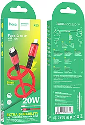 Кабель Hoco X85 Strength USB Type-C - Lightning 20w 3a 1м PD сable Red - миниатюра 4 Кабель Hoco X85 Strength USB Type-C - Lightning 20w 3a 1м PD сable Red - миниатюра 4
