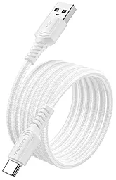 Кабель Borofone BX116 Certain USB-A - Type-C 15w 3a 1м cable White - миниатюра 3 Кабель Borofone BX116 Certain USB-A - Type-C 15w 3a 1м cable White - миниатюра 3