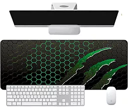Коврик Voltronic Honeycomb 800x300 Black/Green (S7382) - фото Коврик Voltronic Honeycomb 800x300 Black/Green (S7382)