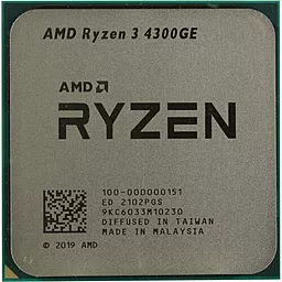Процесор AMD Ryzen 3 4300GE (100-100000151MPK) Tray+кулер - мініатюра 2