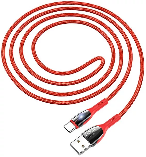 Кабель Hoco U89 Safeness USB-A - Type-C 12w 2.4a 1м cable Red - фото 5