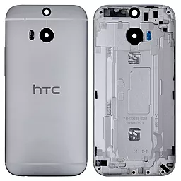 Задняя крышка корпуса HTC One M8 со стеклом камеры Original Grey