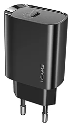 Сетевое зарядное устройство с быстрой зарядкой Usams T39 PD 20w PD USB-C home charger black (US-CC131) - фото Сетевое зарядное устройство с быстрой зарядкой Usams T39 PD 20w PD USB-C home charger black (US-CC131)