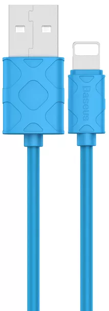 Baseus Yashine USB-A - Lightning 12w 2.4a 1м cable Sky Blue (CALUN-03) - фото 1