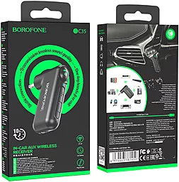 Блютуз-адаптер Borofone BC35 Wideway Car AUX BT Receiver Black - мініатюра 9 Блютуз-адаптер Borofone BC35 Wideway Car AUX BT Receiver Black - мініатюра 9