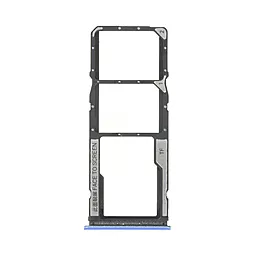 Держатель (лоток) Сим карты Xiaomi Poco M4 Pro и карты памяти Dual SIM Blue - фото Держатель (лоток) Сим карты Xiaomi Poco M4 Pro и карты памяти Dual SIM Blue