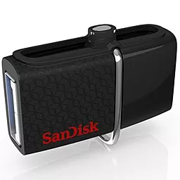 Флешка SanDisk 64GB Ultra Dual Drive Black OTG USB 3.0 (SDDD2-064G-G46) - фото Флешка SanDisk 64GB Ultra Dual Drive Black OTG USB 3.0 (SDDD2-064G-G46)