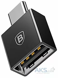 OTG-перехідник Baseus Exquisite Type-C Male to USB Female Adapter Converter Black (CATJQ-B01)