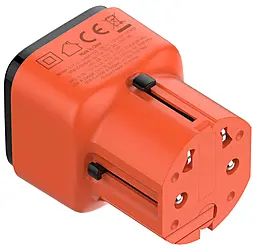 Сетевое зарядное устройство LDNio Q2420 45w GaN PD USB-C/USB-A ports charger orange - фото Сетевое зарядное устройство LDNio Q2420 45w GaN PD USB-C/USB-A ports charger orange