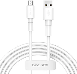 Кабель Baseus Mini USB-A - micro USB 12w 2.4a 1м cable White (CAMSW-02) - фото Кабель Baseus Mini USB-A - micro USB 12w 2.4a 1м cable White (CAMSW-02)
