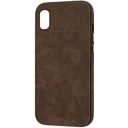 Чохол Epik Croco Leather Apple iPhone XS (5.8") Brown