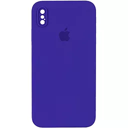 Чехол Silicone Case Full Camera для Apple iPhone XS Max  Violet