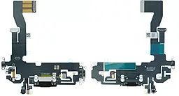 Нижній шлейф Apple iPhone 12 / iPhone 12 Pro з роз'ємом зарядки, з мікрофоном, Original - знятий з телефону Black