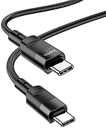 Кабель Hoco U106 USB Type-C - Type-C 100w 5a 1.2м PD cable Black - фото Кабель Hoco U106 USB Type-C - Type-C 100w 5a 1.2м PD cable Black