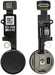 Зовнішня кнопка Home Apple iPhone 7 / iPhone 7 Plus зі шлейфом, муляж Black