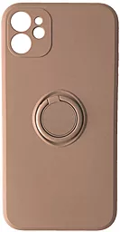 Чехол 1TOUCH Ring Color Case для Apple iPhone 12 Pink Sand