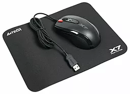 Комп'ютерна мишка A4Tech X-710BK USB + коврик X7-200MP (X-7120) Black - фото Комп'ютерна мишка A4Tech X-710BK USB + коврик X7-200MP (X-7120) Black
