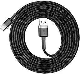Кабель USB Baseus Cafule 2M USB Type-C Cable Gray (CATKLF-CG1) - миниатюра 2