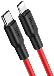 Кабель USB PD Hoco X21 Plus Silicone USB Type-C - Lightning Cable Red