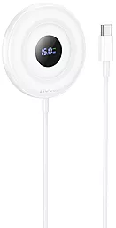 Беспроводное (индукционное) зарядное устройство Hoco CW61 15w wireless charger white - фото Беспроводное (индукционное) зарядное устройство Hoco CW61 15w wireless charger white