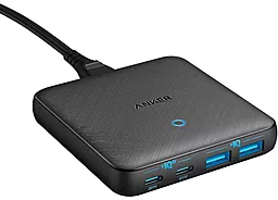 Сетевое зарядное устройство Anker PowerPort 543 45w PD 2xUSB-C/2xUSB-A ports charger black (A2046G12)