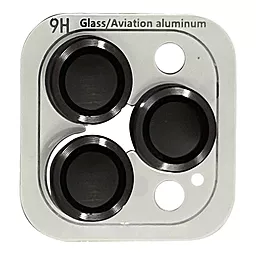 Защитное стекло Epik Metal Classic на камеру для Apple iPhone 14 Pro, iPhone 14 Pro Max Темно-серый / Space Black