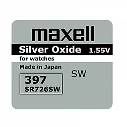 Батарейки Maxell SR726SW (396) (397) 1 шт 1.55 V
